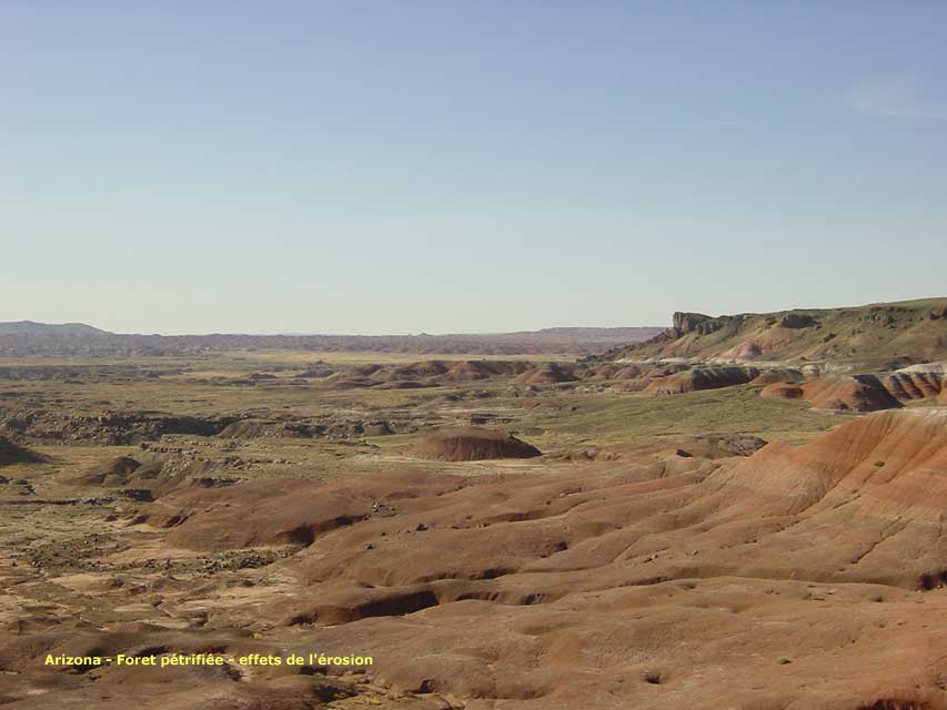 arizona - holbrook - petrified forest - erosion formation chinle